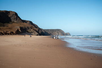 beach in the morning