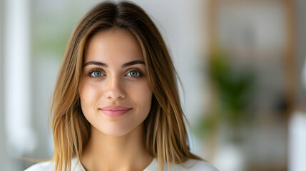 Obraz premium Happy Mid Aged Business Woman Manager Handshaking