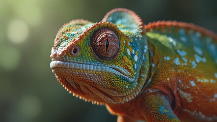 Macro Magic: Chameleons Blending into Nature with Stunning Color Changes