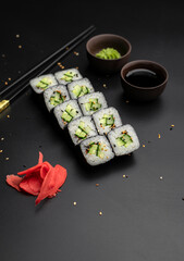 Kappa maki on a black background © rustam