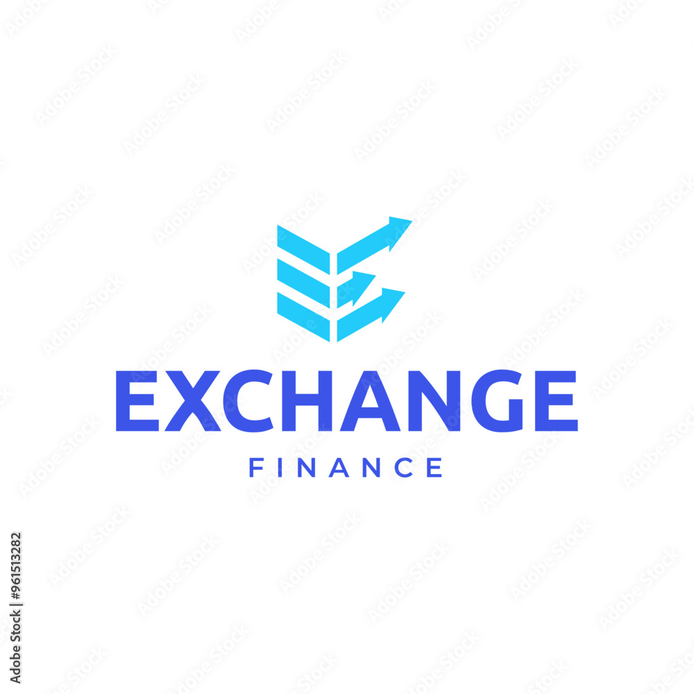 Canvas Prints Trading, trade, currency investment logo design.