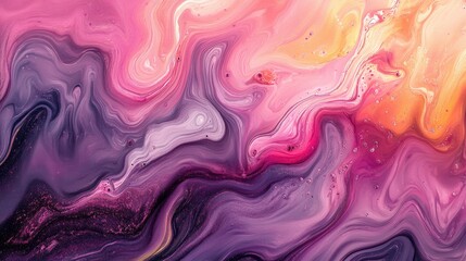 Fototapeta premium Liquid paint mixing in mesmerizing swirls