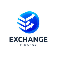 Fototapeta premium Trading, trade, currency investment logo design.