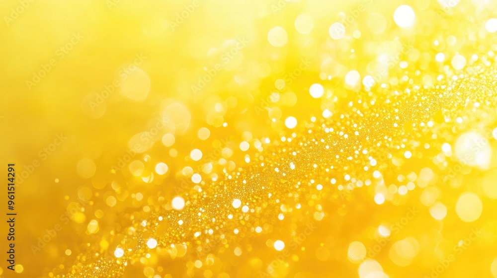Aufkleber bold, solid yellow background with a slight bokeh effect, perfect for adding a pop of color to any p