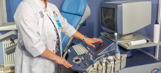Medical Ultrasound Equipment Being Utilized in Practice by Healthcare Professionals for Patient Care