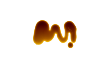 Old engine oil drip stains isolated on white background, clipping  paths