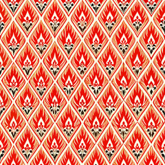 red and white pattern