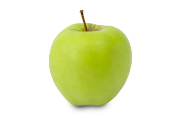 Fresh green apple isolated on white background