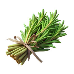 Obraz premium Rosemary Dried 3d cartoon style illustration