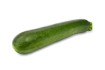 Fresh zucchini isolated on white background