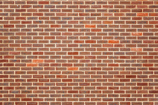Fototapeta Red brick wall, full frame background
