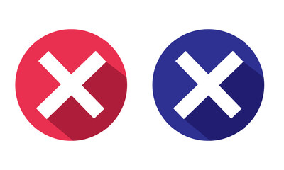 Obraz premium Close vector icon. Delete icon vector. cross sign. Wrong sign. Reject icon. Cancel icon. Cross. Prohibition sign. Alert sign. Isolated on white background. Vector Illustration. EPS 10