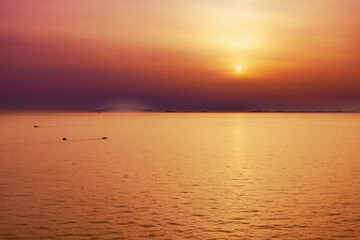  Sonnenuntergang in Sorrent (italienisch Sorrento)