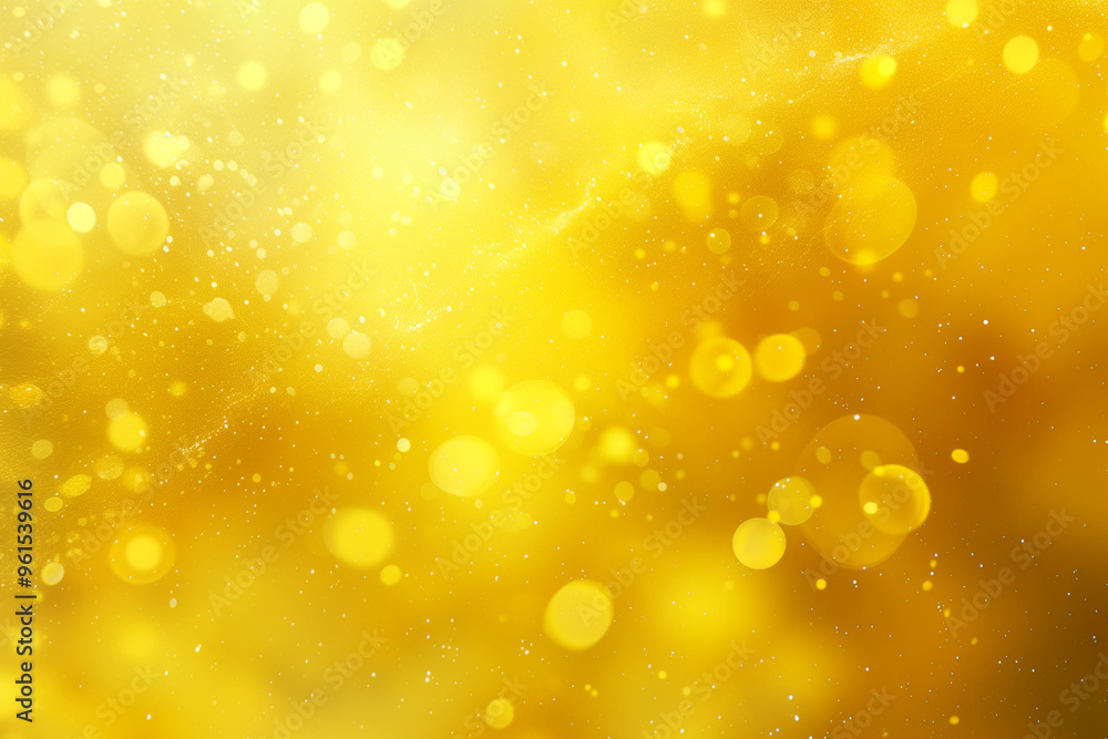 Poster abstract background with yellow bokeh