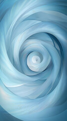 Fototapeta premium Abstract Swirling Blue Vortex with Soft Gradient Layers