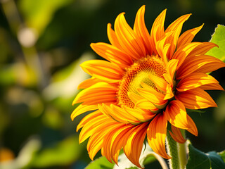 Obraz premium yellow sun flower in the garden