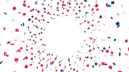 Obraz premium Detailed 3D Confetti: This high-quality 3D illustration features realistic confetti stars with intricate details, perfect for adding a touch of elegance to your designs.