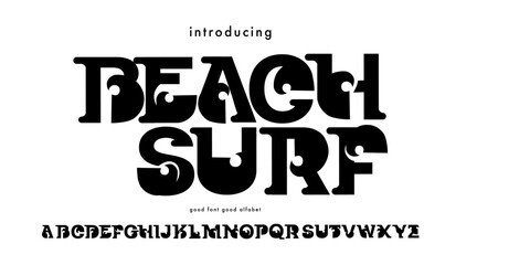 BEACH SURF font you can use to graphich font with surf style ,  culture, beach habbitual, surfing font, fashion , skate, urban style , surfing and manymore summer beach style