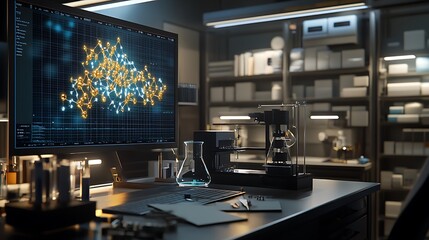 A digital chemistry workspace with virtual reality for interactive molecule modeling and analysis