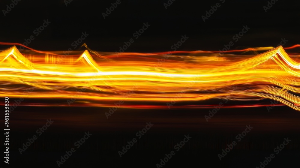 Poster concept of data transfer in an orange, futuristic digital style. this is a 3d rendering of the conce
