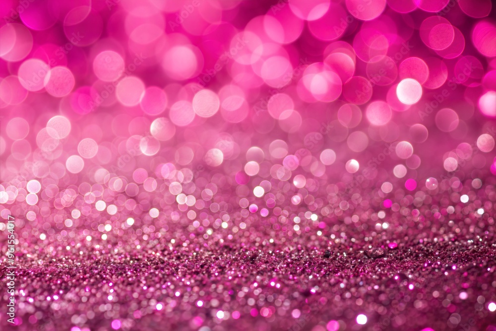 Canvas Prints vivid pink bokeh glitter background with sparkling lights in abstract pattern