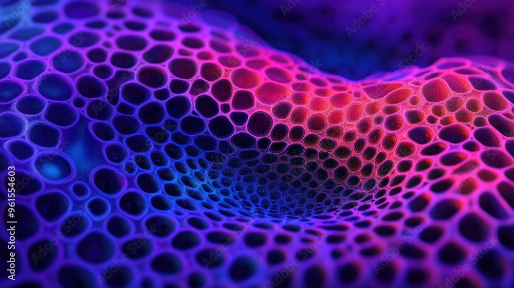 Poster abstract cell structure.