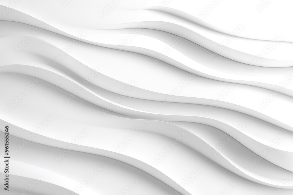 Poster the composition showcases a textured white background with soft, flowing wavy lines, creating a sere