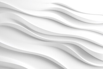 Obraz premium The composition showcases a textured white background with soft, flowing wavy lines, creating a serene and minimalistic aesthetic