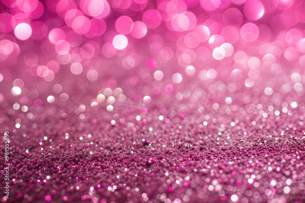 Canvas Prints pink glitter sparkle bokeh background with beautiful blurred lights and shiny particles