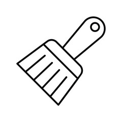 point brush line icon with white background vector stock illustration