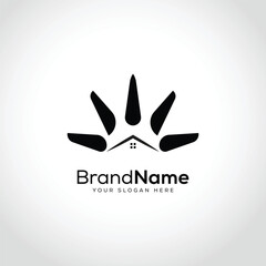 Real estate logo vector creative design template  