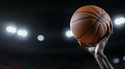 Fototapeta premium Basketball Close Up.