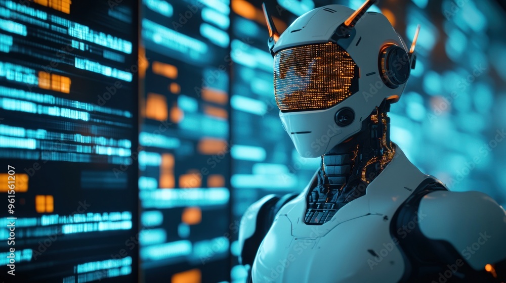 Poster AI Robot Future Tech.