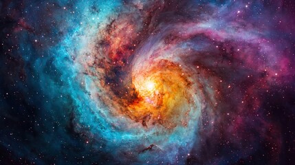 Obraz premium Cosmic Spiral Galaxy.