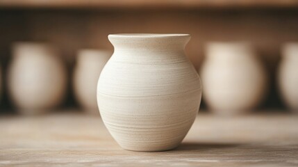 White Ceramic Vase.