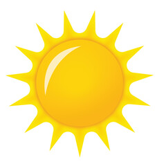 sun icon vector illustration
