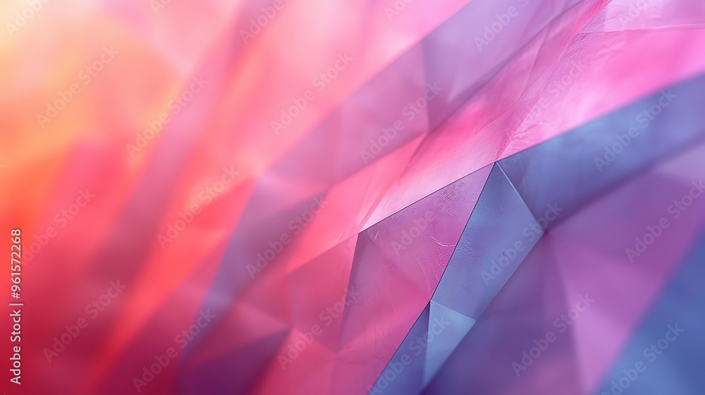 Poster an abstract pink and purple geometric texture, adding depth and visual intrigue.