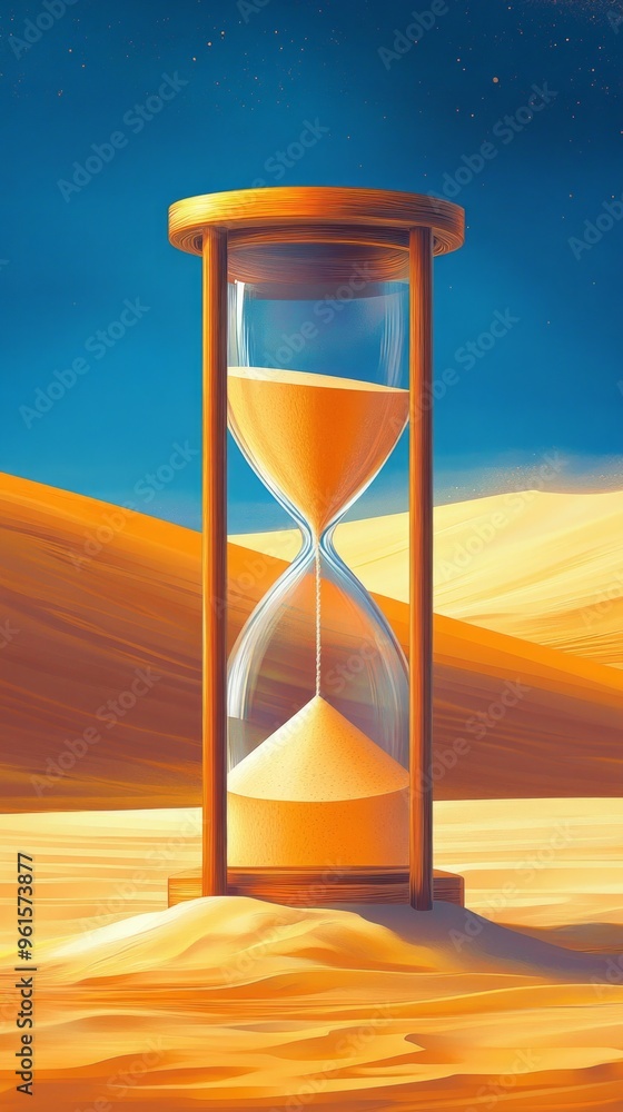 Poster Temporal Mirage, Hourglass