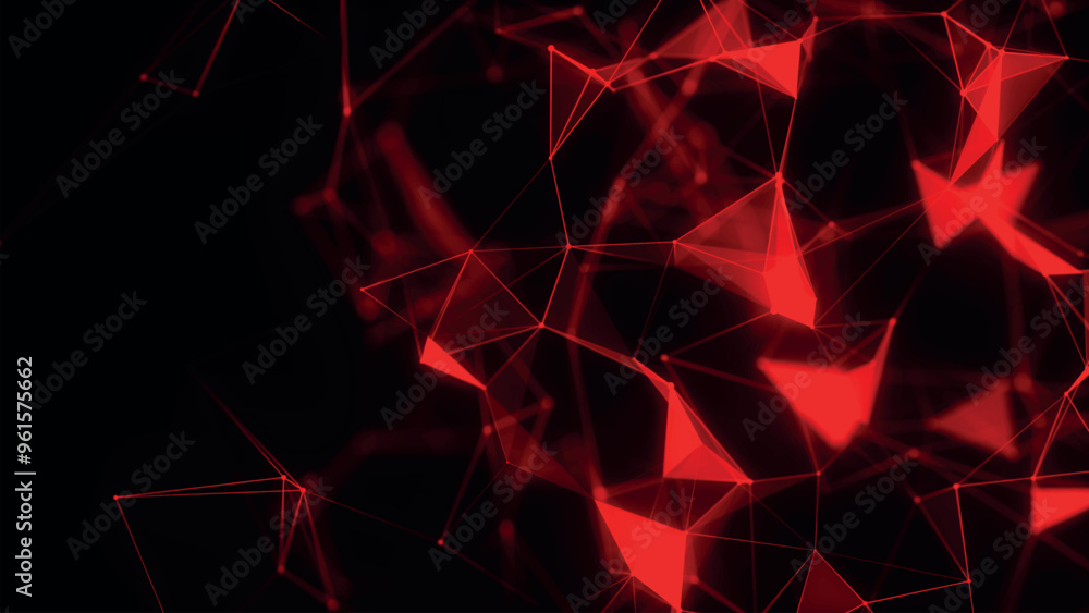 Poster abstract background with connecting dots and lines. network connection structure. plexus effect. 3d 