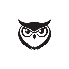 Fototapeta premium Owl in cartoon, doodle style . Image for t-shirt, web, mobile apps and ui. Isolated 2d vector illustration in logo, icon, sketch style, Eps 10, black and white. AI Generative