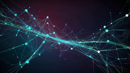 Digital background perfect for tech processes, neural networks, artificial intelligence, data transfer and security, digital storage, multimedia presentations Created by Generative Ai