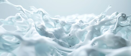 Obraz premium A sharp focus white substance with a hazy representation in the frame's core