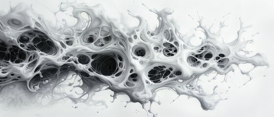 toothpaste flowing from tube's tip against white backdrop