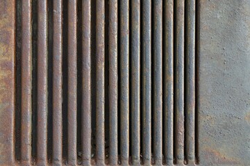 Obraz premium Rusty Metal Grating Texture