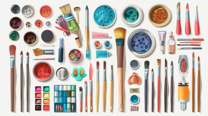 Fototapeta premium set of brushes