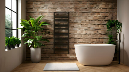 Heated Towel Rails With Wall Mounted Heating Radia