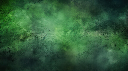 Fototapeta premium Green grunge texture background. Abstract wall.