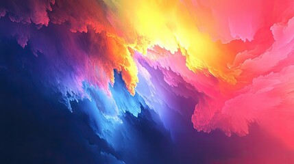 Fototapeta premium Colorful abstract background with dynamic movement and blending hues, providing a vibrant template for creative and design purposes.