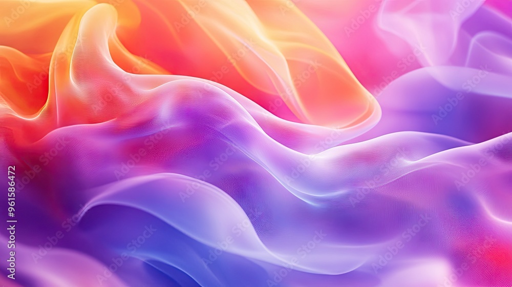 Poster colorful, moving abstract background with a dynamic effect, showcasing fluid patterns and gradients 