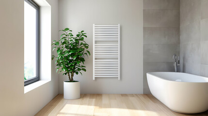 Heated Towel Rails With Wall Mounted Heating Radia